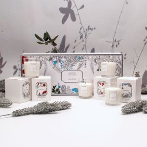 Ensemble cadeau de bougies parfumées à la cire de soja Ascendo avec pots en verre et boîte d'emballage, aromathérapie, décoration d'intérieur - Product Image 2