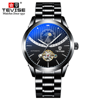 Montre automatique de luxe TEVISE 8378, montre mécanique à tourbillon, montre sport à remontage automatique, montre-bracelet pour homme, Relogio Masculino