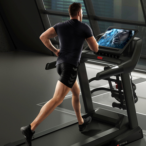 18.8km Tốc độ cao phù hợp với cơ thể mạnh mẽ thương mại Máy chạy bộ máy tiếng ồn thấp nhất có thể gập lại thông minh nghiêng máy chạy bộ chân không - Product Image 1