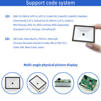 Escáner de Códigos de Barras EMT8020Amini, el Más Económico, Lector de Códigos 1D y 2D, Módulo de Escaneo de Códigos QR con USB TTL