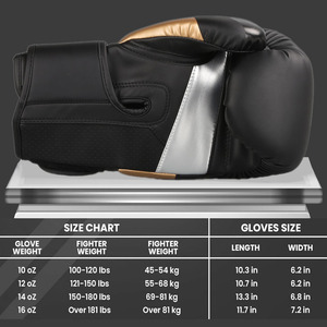 Guantes de <span class=keywords><strong>boxeo</strong></span> para adultos Guante profesional Pu Thai Boxers ganadores Guantes <span class=keywords><strong>Boxeo</strong></span> 14 oz - Product Image 4