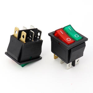 สวิตช์โยกแบบสองขั้ว (DPST) รุ่น KCD6 ไฟสีแดง/เขียว |   สวิตช์เปิด-ปิด 6 ขาสำหรับเครื่องทำความร้อนและเครื่องใช้ไฟฟ้า |   สวิตช์ 15A 250V AC - Product Image 4