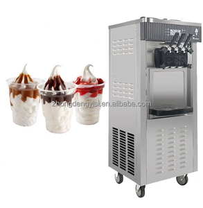 Automatic 3 Flavors Ice Cream <b>Maker</b> Ice Cream Equipment Commercial Soft Serve Self Cleaning Ice Cream Machine - Product Image 4