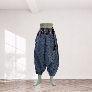 Confortable léger décontracté Hmong Naga Design respirant pantalon écologique motif traditionnel coupe décontractée pour Boho urbain - Product Image 1