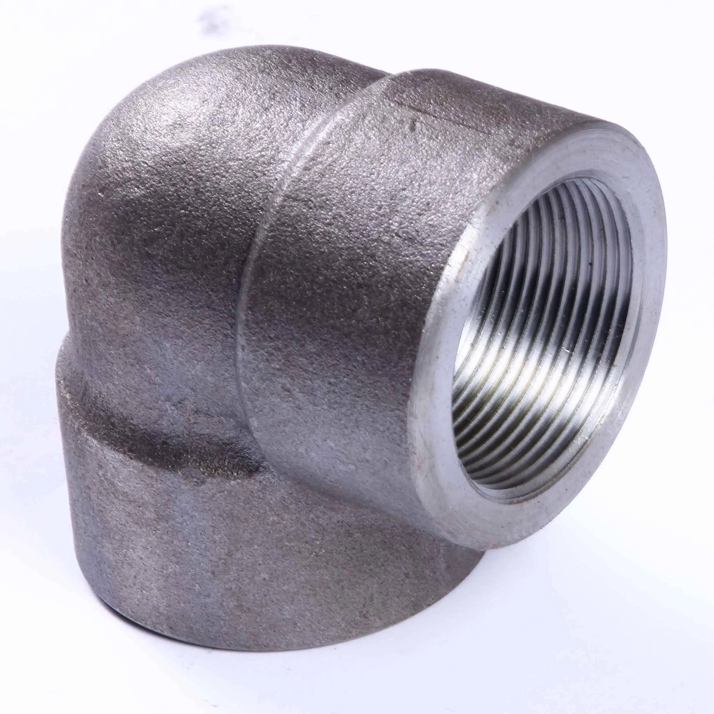ASME B16.11 Forged Pipe Fittings 3000 LB SUS 304 / A105 SW Socket Weld or Threaded 45 Degree Elbow