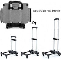 Échantillon gratuit de sac de transport pliable à roulettes en polyester personnalisé pour machine à coudre domestique