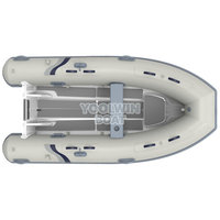 Bateau pneumatique semi-rigide en aluminium de 360 cm, modèle ouvert, robuste, pour la pêche et l'aviron