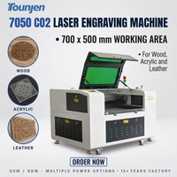 Machine de gravure laser CO2 grand format 7050 700x500mm pour la production de panneaux en acrylique et contreplaqué