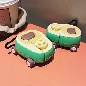 Étui pour écouteurs Pro compatible avec les générations 2/3/4, avec protection de dessin animé, nouvelle version disponible, motif Avocado Twist Car - Product Image 2