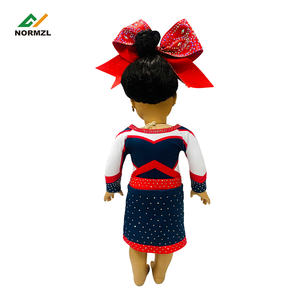 Servicios OEM Disponibles, Muñeca Personalizada de 18 Pulgadas, Uniformes de <span class=keywords><strong>Animadora</strong></span>, Muñeca de Juguete con Atuendo de <span class=keywords><strong>Animadora</strong></span> y Diamantes de Imitación - Product Image 4