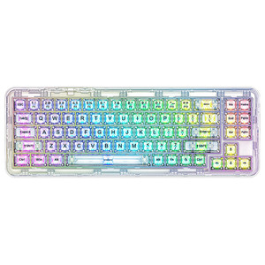Xinmeng X71 cơ khí bàn phím 68% RGB không dây có dây Gasket núi poron RGB chiếu sáng tùy chỉnh phím cho eSports bàn phím - Product Image 2