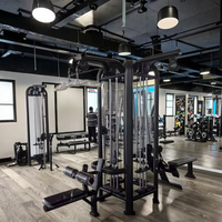 Nouveau design, prix usine, équipement de fitness multi-stations 5 postes pour quatre personnes, machine multi-stations 4 postes