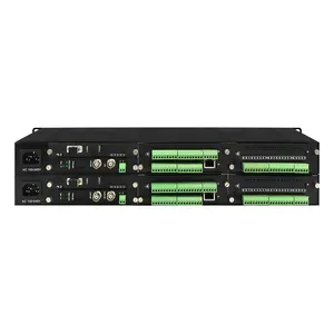 1U Rack 3G-SDI Video 6ch Bidirectionele RS485 Rs422 Contact Sluiting Ethernet Over Glasvezel Converter