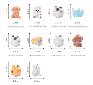 Giocattolo Sorpresa: Animali Cartoon in Peluche (Cane, Gatto, Pesce, Orso) con <span class=keywords><strong>Gancio</strong></span>, Piccole Figure Promozionali per Portachiavi, Gioielli e Decorazioni da Giardino - Product Image 3