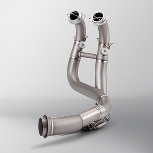 Pour <span class=keywords><strong>KTM</strong></span> DUKE <span class=keywords><strong>790</strong></span> 890 <span class=keywords><strong>Adventure</strong></span> R Rally 2018 - <span class=keywords><strong>2022</strong></span>, silencieux d'échappement de moto, tube d'échappement, tube de liaison avant en alliage de titane - Product Image 1