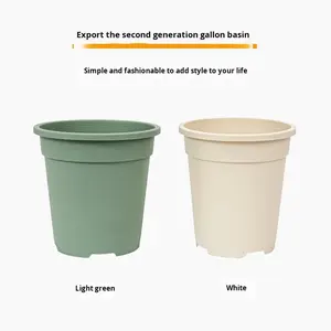 โรงงานผลิตกระถางขนาดแกลลอนพร้อมโลโก้ตามสั่ง กระถางหนาสำหรับปลูกต้นเอพิเพรมนัม ดินปลูกกุหลาบ สไตล์นอร์ดิกมินิมอล แบบตั้งพื้นและแบบตั้งโต๊ะ - Product Image 6