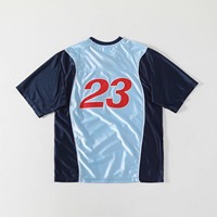 Ensemble de maillot de basket-ball personnalisé à gros chiffres brillants en satin, 2 pièces, pour hommes, respirant, à séchage rapide, surdimensionné, sublimé, uniforme d'entraînement et de jeu