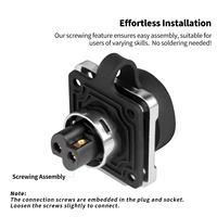 Connecteur étanche Cnlinko LP16 en métal IP68, 2-12 pôles, base carrée, pour électronique marine et automatisation CNC – En stock