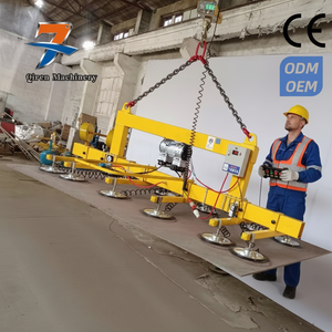 Système de levage de tôles par ventouse électrique à batterie pour le chargement de plaques d'acier sur machine de découpe laser - Product Image 1