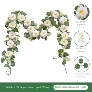 Rosa <span class=keywords><strong>de</strong></span> seda <span class=keywords><strong>de</strong></span> simulación <span class=keywords><strong>de</strong></span> 2m hecha a mano para el día <span class=keywords><strong>de</strong></span> San Valentín, decoración navideña para bodas y fiestas, larga duración <span class=keywords><strong>de</strong></span> 3 a 5 años - Product Image 6