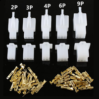 Connecteurs de câbles électriques automobiles 2,8 mm 2/3/4/6/9 broches, mâle/femelle, kits de bornes de câbles, prise pour moto, vélo électrique, voiture