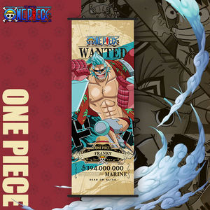 10 Style dessin animé suspendus photos 25*70cm <span class=keywords><strong>HD</strong></span> impression décoration murale Luffy Zoro Nami Chopper Anime mur défilement - Product Image 4