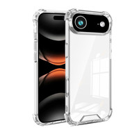 Coque de téléphone portable ultra-fine transparente anti-chute de 1,0 mm, neuve d'usine, compatible avec iPhone 18 pour Apple 17 Pro Max 16 Plus 5G