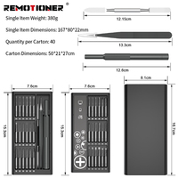 Kit de réparation magnétique 39-en-1, jeu de tournevis de précision pour Macbook, ordinateur portable, PS4, PS5, Switch, lunettes, montre, jouet