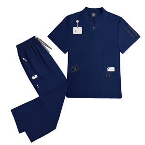 Uniformes Médicos Unisex con Cuello con Cierre 42108, Uniformes para Hospitales y Servicios de Alimentación, Uniformes Médicos al por Mayor - Product Image 1