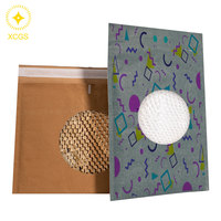 Sacs rembourrés en papier nid d'abeille compostables, enveloppes d'expédition en papier kraft pour vêtements, chaussures, chaussettes, fourrures