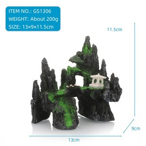 Meilleures ventes Fish Tank Accessoires Décoration de la maison Résine <span class=keywords><strong>Aquarium</strong></span> Rocaille Ancienne Pierre Montagne Artisanat Pour <span class=keywords><strong>Aquarium</strong></span> Aménagement Paysager - Product Image 5