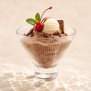 Ensemble de coupes à dessert en verre cristal de luxe, faites à la main, écologiques, lavables au lave-vaisselle, modernes, sur pied, pour glaces, coupes glacées, mousses et fêtes - Product Image 4
