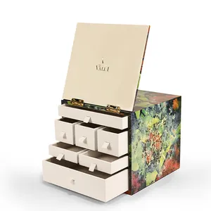 Wood Veneer Jewelry Suit Box With Drawer Luxury Jewelry Box Customization Jewelry Large Set Box
