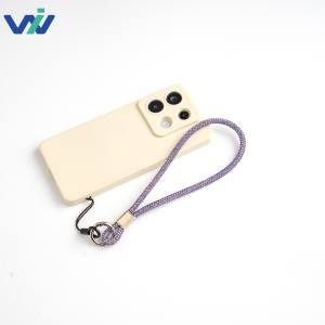 豪华闪亮的脖子/手腕挂绳，适用于手机水钻 & 聚氯乙烯 & 锌合金 & 聚酯绳其他类别手机配件 - Product Image 3