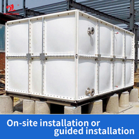 Réservoir d'eau en fibre de verre GRP, prix, 100 000 litres, gallon, 50, 100, 500, 1000 m3, réservoir d'eau préfabriqué, grand réservoir d'eau modulaire