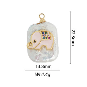 Evil Eye Double Hole Pendant Copper Plated Round Geometric For Necklace Making DIY Jewelry Findings - Product Image 2