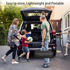 Table pliante réglable en hauteur avec filet de rangement et sac, légère, pour le camping en plein air - Product Image 6