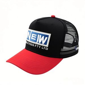 Gorra Trucker Australiana Personalizada con Bordado de LOGO, Muestra Gratuita, Diseño Liso, Gorra de Malla de Perfil Alto con Rayas - Product Image 3