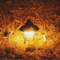 Lampe de camping portable, lampe de tente vintage, rechargeable par USB, étanche, rétro, lampe LED de camping en plein air