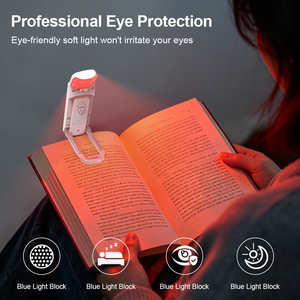 Eye Protection USB <b>Rechargeable</b> Mini LED Book Reading <b>Light</b> 623-630nm 670nm Red <b>Light</b> Portable Clip On Bookmark <b>Light</b> - Product Image 5