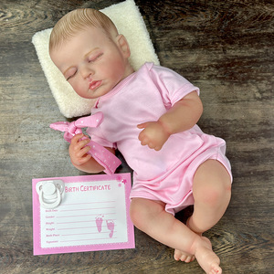 Poupées de réincarnation magnifiques de 20 pouces, qui peuvent changer de vêtements, et poupées souples simulées pour bébés de réincarnation, vente en gros - Product Image 1