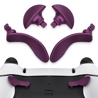 EXtremeRate Interchangeable 4 PCS Metal Back Button Back Paddles pour PS5 Edge Controller