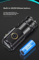 Lampe torche LED mini Warstar R300 1000LM haute puissance en alliage d'aluminium, faisceau spot, 800-900M, CRI80, étanche, rechargeable par USB