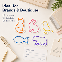 Écussons brodés de perles personnalisés avec logo, échantillon rapide en 5-8 jours, solution OEM ODM tout-en-un, badges brodés de perles pour marques de vêtements en gros