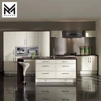 Usine ensemble pas cher petite armoire de cuisine moderne set designs shaker blanc acrylique armoires de cuisine pakistan