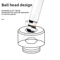 Clé à douille hexagonale à système métrique 1.5mm-12mm finition chromée EXPLOIT fabriquée à Taiwan avec clé Allen à tête sphérique étendue