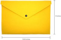 Grande capacité feutre portefeuille pochette lettre enveloppe bouton fermeture bureau maison école papeterie affaires papier fichier Document sac