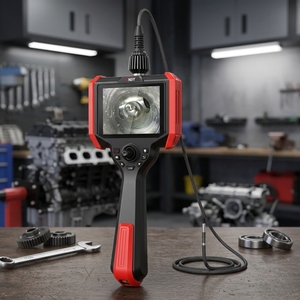 Industrial Automotive Borescope 720P HD 5''Screen 0.78mm-8mm Probe IP67 Waterproof 360. Articulating Inspection Camera - Product Image 2