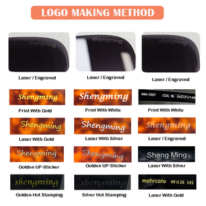 Lunettes de soleil personnalisées avec logo UV400, monture en acétate tendance et décontractée, lunettes de plage polarisées filtrant la lumière bleue - Product Image 5