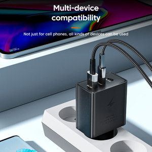 Chargeur Type C <span class=keywords><strong>de</strong></span> qualité supérieure 65W, charge super rapide, adaptateur secteur USB C 3 ports pour Samsung S23 S22 S21 Note10 Ultra 65W Max - Product Image 6